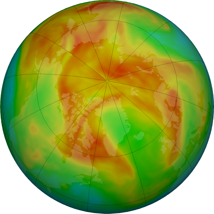 Arctic ozone map for 26 April 2017